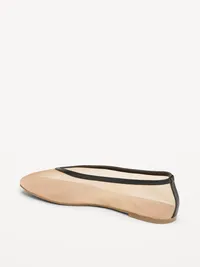 Mesh Ballet Flats for Women - Beige — view 5