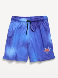 Mesh Performance Shorts for Boys - Bluer Than Blue — view 4