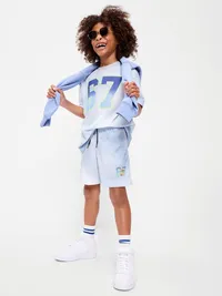 Mesh Performance Shorts for Boys - Cloud Cover — view 3