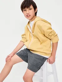 Mesh Performance Shorts for Boys - Dark Heather Gray — view 3