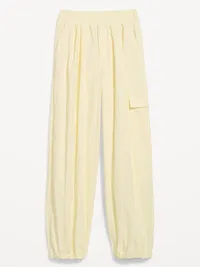 Mid-Rise Adjustable Active Woven Utility Pants - PARCHMENT — view 2