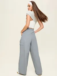 Mid-Rise Adjustable Active Woven Utility Pants - Shooting Star — view 3
