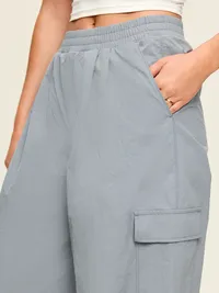 Mid-Rise Adjustable Active Woven Utility Pants - Shooting Star — view 4