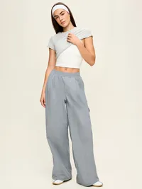 Mid-Rise Adjustable Active Woven Utility Pants - Shooting Star — view 2