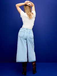 Mid-Rise Baggy Culottes - Amelia — view 5