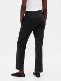 Mid Rise Khakis - Black — view 4