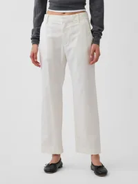 Mid Rise Khakis - New off white — view 2