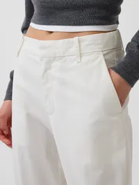 Mid Rise Khakis - New off white — view 5