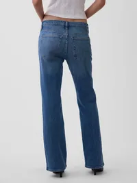 Mid Rise Relaxed Boot Jeans - Medium wash — view 4