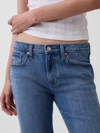 Mid Rise Relaxed Boot Jeans - Medium wash — view 5