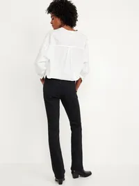Mid-Rise Wow Boot-Cut Jeans - Black Jack — view 3