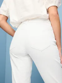 Mid-Rise Wow Boot-Cut Jeans - Calla Lily White — view 4