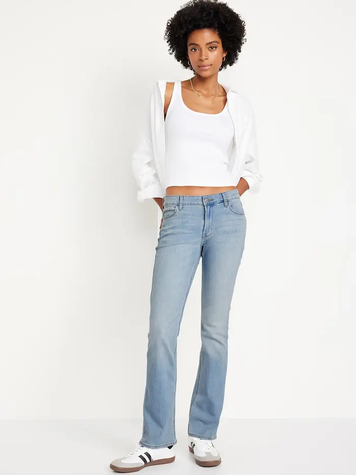 Mid-Rise Wow Boot-Cut Jeans - Light Wash