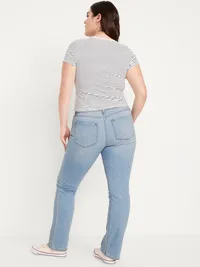 Mid-Rise Wow Boot-Cut Jeans - Light Wash — view 5