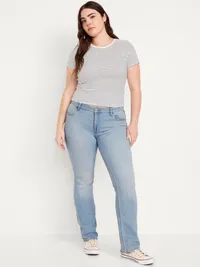 Mid-Rise Wow Boot-Cut Jeans - Light Wash — view 4