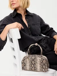 Mini Bowler Bag - Snake — view 2