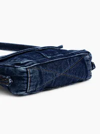 Mini Denim Envelope Bag - Dark wash — view 5