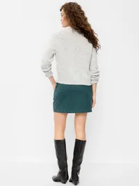Mini Wrap Skirt - Blue Plaid — view 3