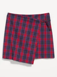 Mini Wrap Skirt - Red Plaid — view 2