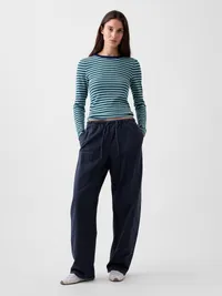 Modern Crew T-Shirt - Blue stripe — view 2