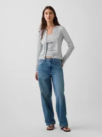 Modern Crop Cami - Light heather grey — view 2