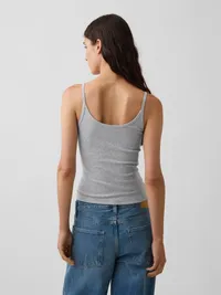 Modern Crop Cami - Light heather grey — view 3