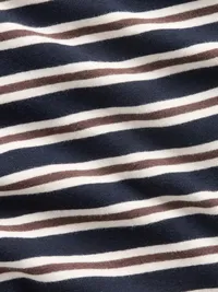 Modern Crop Cami - Navy blue stripe — view 4