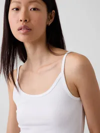 Modern Crop Cami - White — view 4