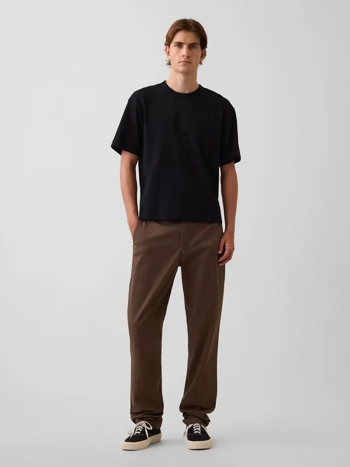 Modern Slim Khakis - Medium cool brown