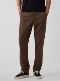 Modern Slim Khakis - Medium cool brown — view 2