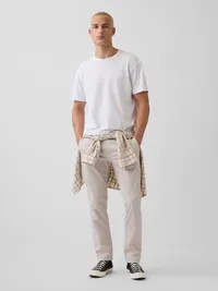 Modern Slim Khakis - Sandstone beige — view 2