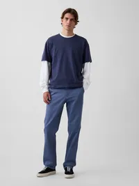 Modern Straight Khakis - Peal blue — view 5
