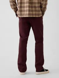 Modern Straight Khakis - RICH PLUM — view 4