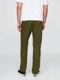 Modern Straight Khakis - Ripe olive — view 4