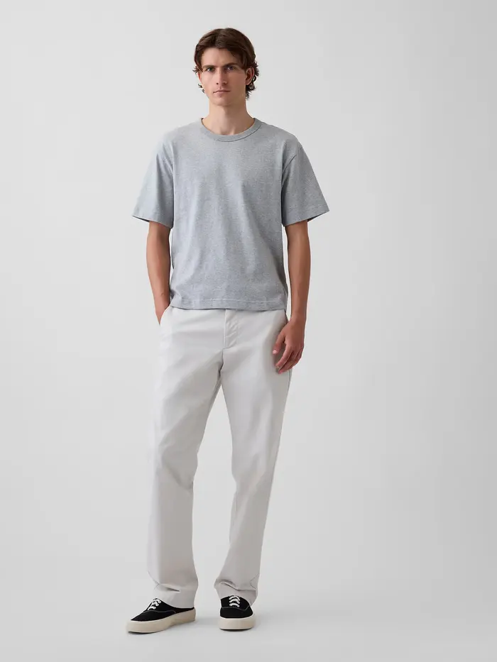 Modern Straight Khakis - Sandstone