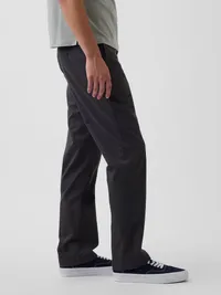 Modern Straight Khakis - Soft black — view 3
