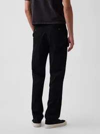 Modern Straight Khakis - True black — view 4