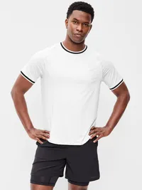Modern Tech Ringer T-Shirt - Calla Lily White — view 3