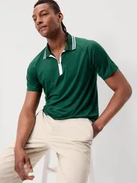 Modern Tech Zip Polo - Plant Life — view 3
