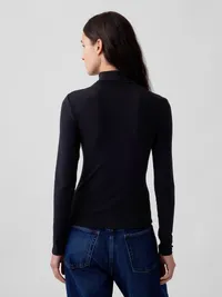 Modern Turtleneck - Black — view 3
