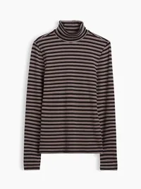 Modern Turtleneck - Brown stripe — view 5