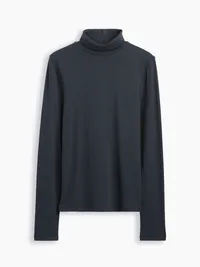 Modern Turtleneck - Forest river green — view 5