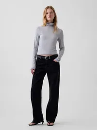 Modern Turtleneck - Light heather grey — view 2