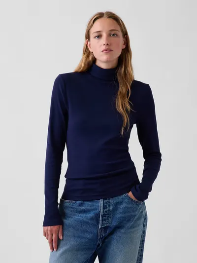 Modern Turtleneck - Navy blue