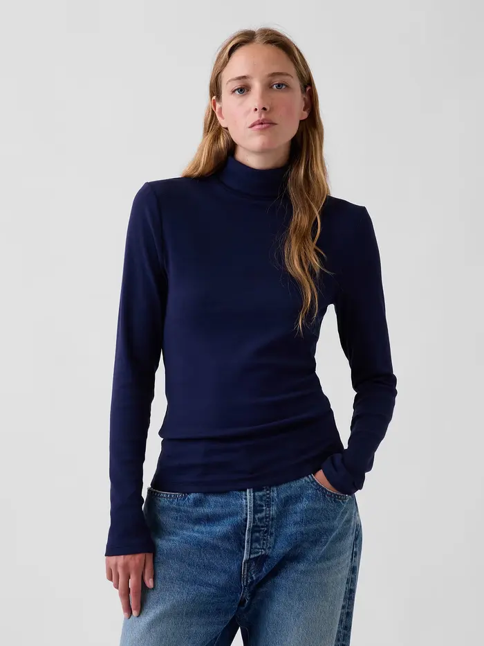 Modern Turtleneck - Navy blue