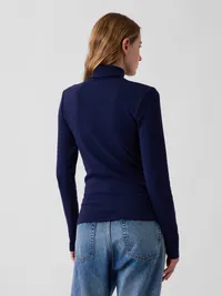 Modern Turtleneck - Navy blue — view 3