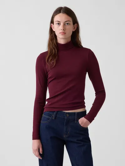Modern Turtleneck - Noir red