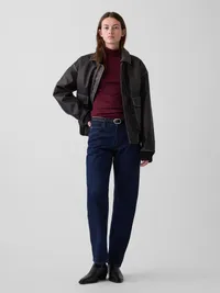 Modern Turtleneck - Noir red — view 2