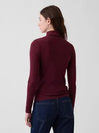 Modern Turtleneck - Noir red — view 3