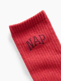 NAP Logo Crew Socks - Modern red — view 2